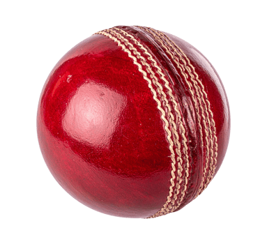 a red cricket sport ball on a transparent background png