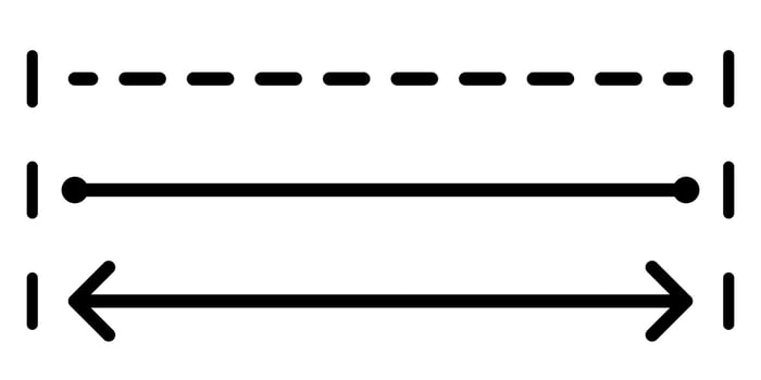 Position distantion icon set simple design vector