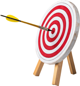 Focused Arrow On Target png