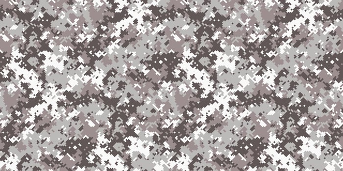Abstract grayscale digital camouflage pattern. Perfect for backgrounds, textile design, or militarythemed projects. vector