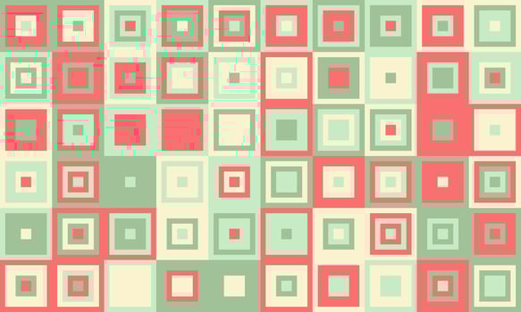 Abstract geometric pattern with pastel squares. Perfect for backgrounds, textiles, website design, and branding. A vibrant, retroinspired design offering a sense of order and playful minimalism. vector