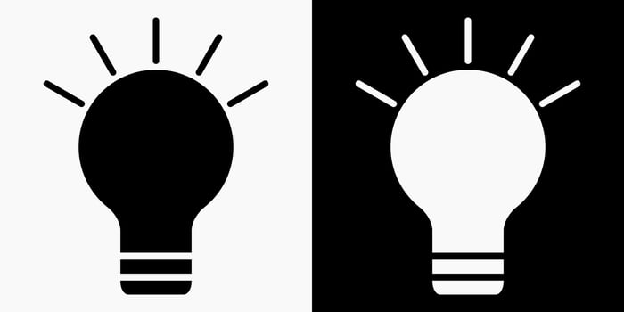 Light bulb icon icon set vector