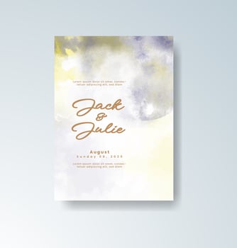 Modern luxury wedding program vector