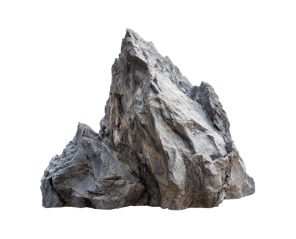 Natural rugged rock formation for landscape design and art png