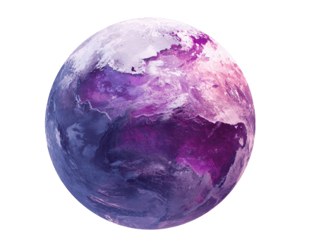 Colorful planet design for creative projects and digital art png