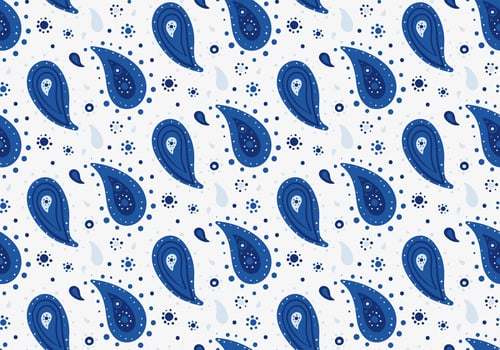 Colourful fabric at old rich. Foliage seamless pattern of decorative floral. Summer medallion at flourish pretty. vector