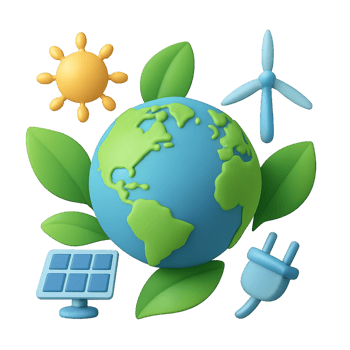 Eco-Friendly Concepts for a Sustainable Future with Nature Elements png