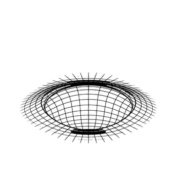 Abstract Wireframe Sphere Minimalist, Scientific Concept, Digital Art vector