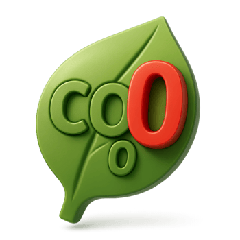 Leaf Symbol Representing Net Zero Concept in Green Design png