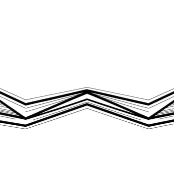 Abstract Geometric Black Lines on White Minimalist vector