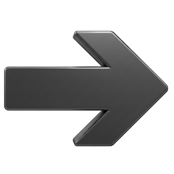 Dark Gray 3D Arrow Pointing Right for Web Design png