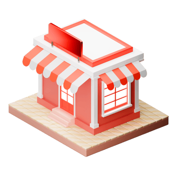 3D store icon png