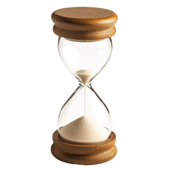 Hourglass Sand Clock Timer Time Isolated at the Transparent Background png