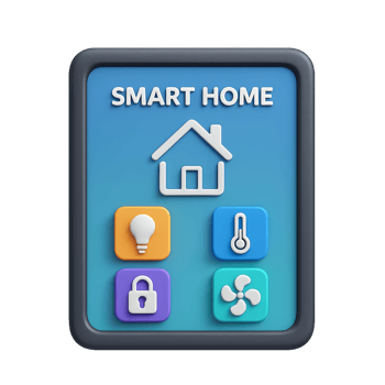 Smart Home Interface Concept for Modern Technology Solutions png