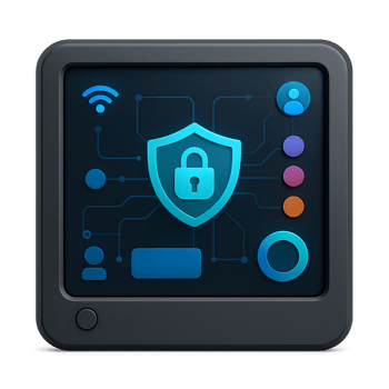 3D Security Interface with Simple Design for Digital Applications png