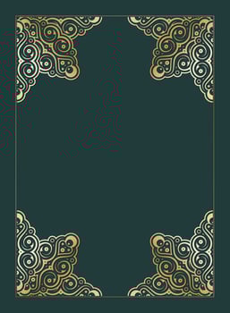 Elegant Golden Ornament Frame Design vector