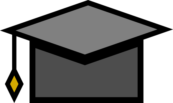 Black hat graduate png