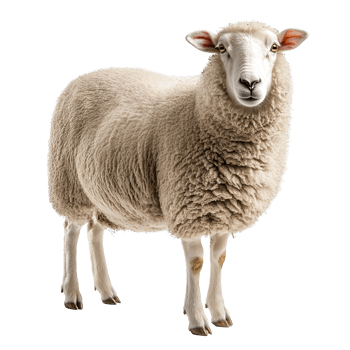 Sheep Goat Isolated at the Transparent background png