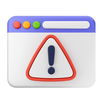 A warning icon with a red exclamation mark png