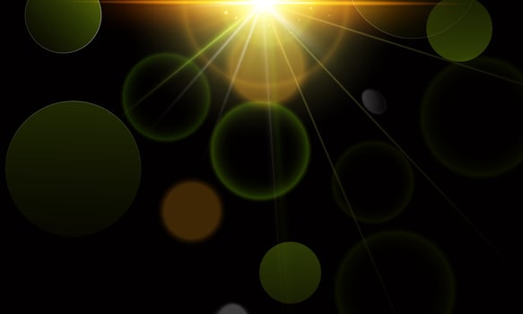 Sunburst soft light clear dark background. gold shiny sun light. vector