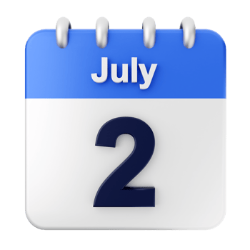 July 2, 2018 calendar icon png