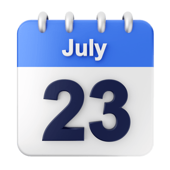 July 23, 2019 calendar icon png