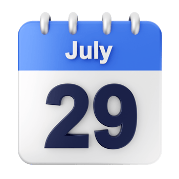July 29th calendar icon png