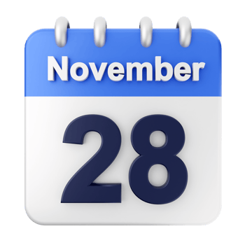 Calendar november 28th png