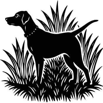 Dog Illustrator Artwork vector