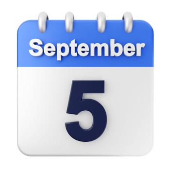 September 5th calendar icon png