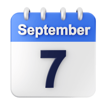 September 7th calendar icon png
