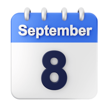 September 8th calendar icon png