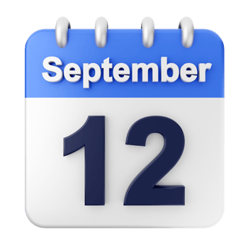 September 12th calendar icon png