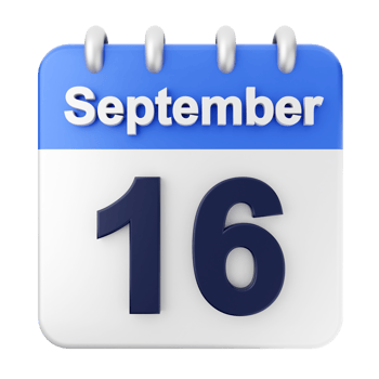 September 16th calendar icon png