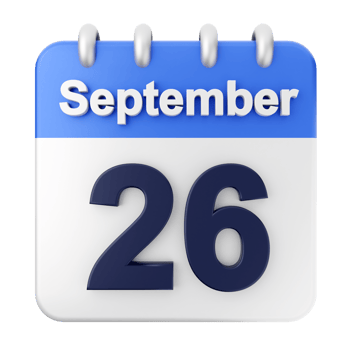 September 26th calendar icon png