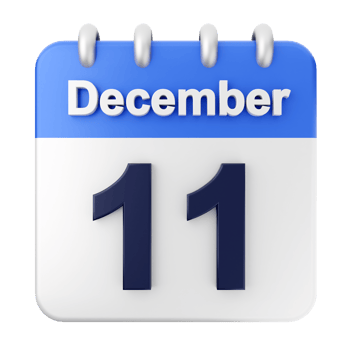 December 11th calendar icon png