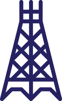 Oil Derrick Icon Representing Industry and Energy Extraction png