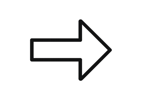 Gray Arrow Pointing Right Direction on Transparent Backdrop png