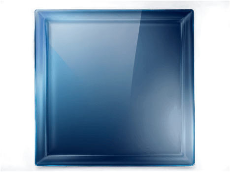 Abstract blue glass frame background design png