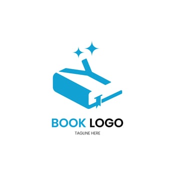 Letter Y minimalist book logo for your brand vector
