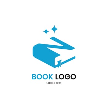 Letter N minimalist book logo for your brand vector