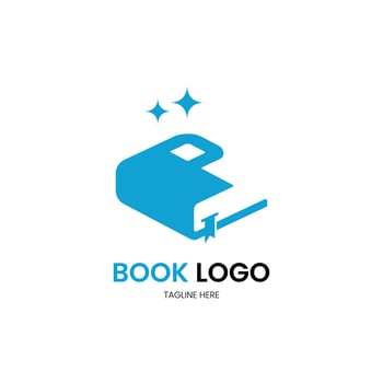 Letter P minimalist book logo for your brand vector