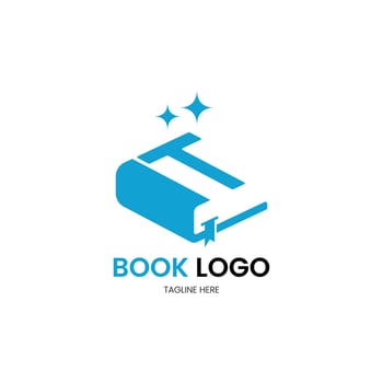 Letter T minimalist book logo for your brand vector
