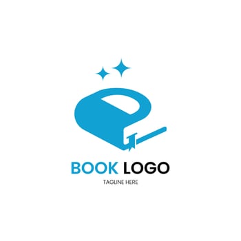 Letter D minimalist book logo for your brand vector