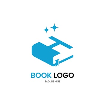 Letter H minimalist book logo for your brand vector