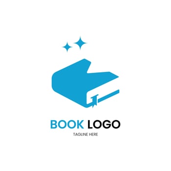 Letter K minimalist book logo for your brand vector