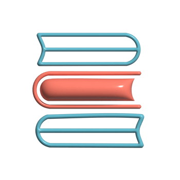 Pile of Books 3D Icon Cartoon Style Study and Learning Symbol png