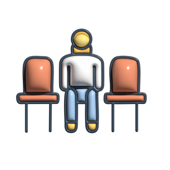 Classroom Student Seating 3D Icon Cute and Colorful Arrangement png