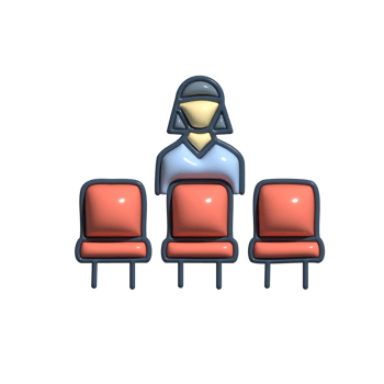 3D Cartoon Student Seats Icon School Chair and Desk in Fun Design png