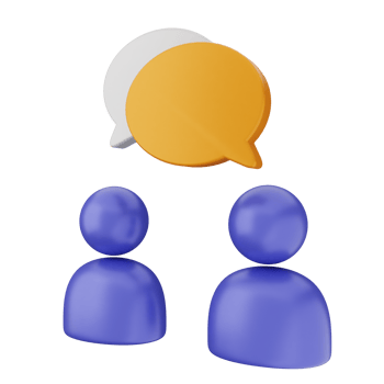 3d people with speech bubbles png